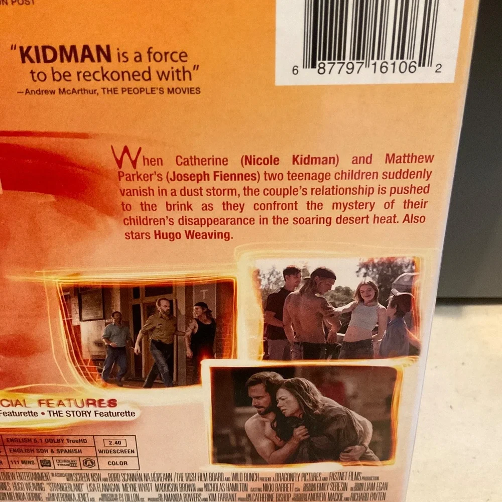 Blu Ray Disc -Strangerland. V40